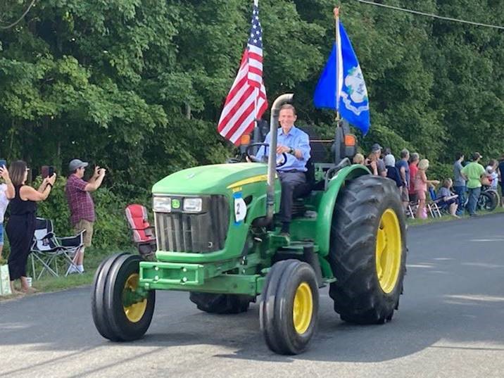 Blumenthal marched in the Newtown Labor Day and Bridgewater Tractor Parades. 